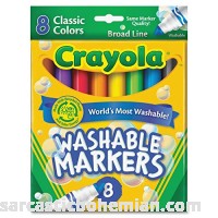 Crayola Ultra-Clean Washable Markers Broad Line 8 Count 1 Package 8 Markers B005NF3R7U